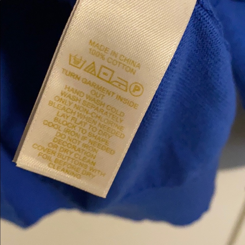 -SALE- NEW Kate Spade Tula Pearl Blue Cardigan L - Picture 6 of 6